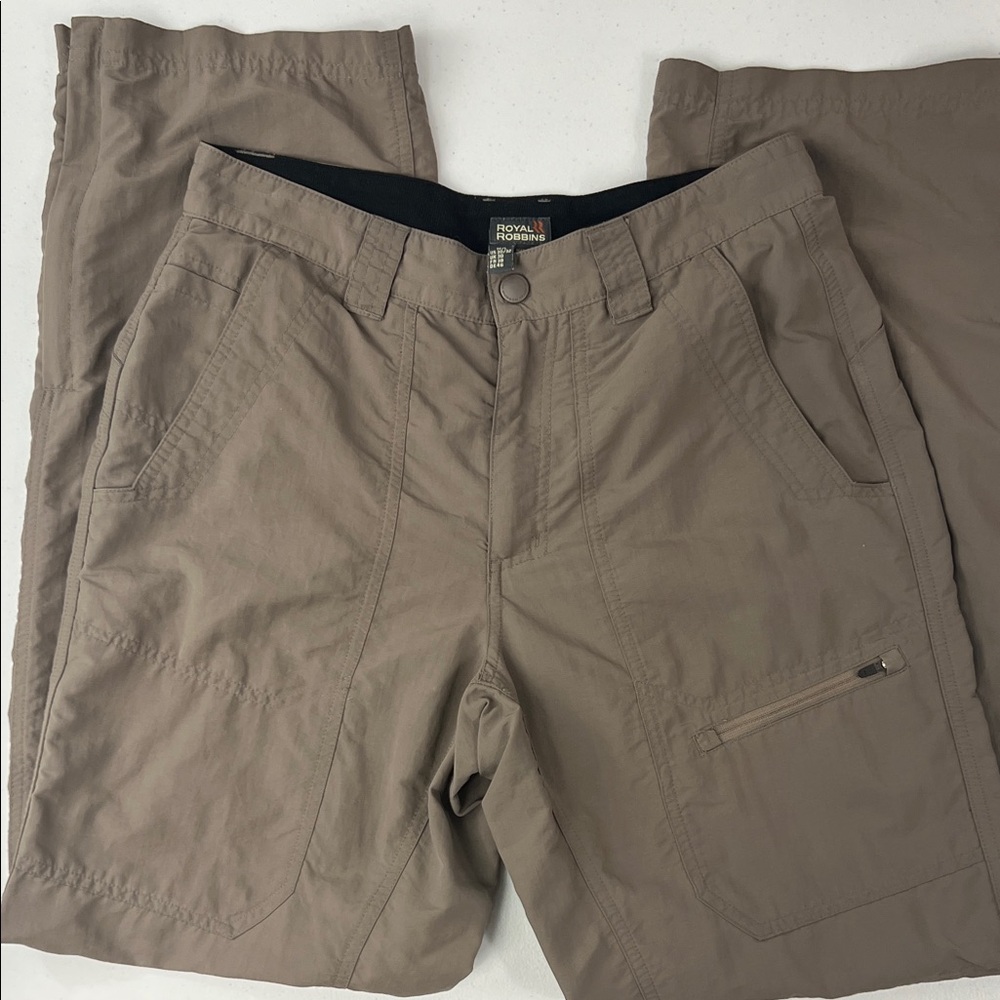 Royal Robbins‎ Convertible Hiking Khaki Cargo Zip Hem Outdoor Pants Size 30